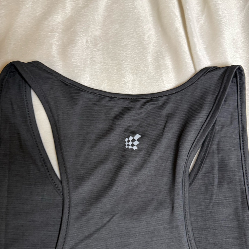 Jed north athletic tank top XL quick dry semi ribbed texture gray/black - Picture 5 of 6